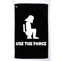 Use The Force Funny Pooping Golf Towel
