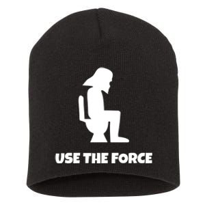 Use The Force Funny Pooping Short Acrylic Beanie