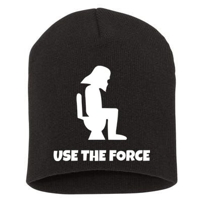 Use The Force Funny Pooping Short Acrylic Beanie