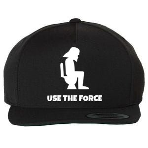 Use The Force Funny Pooping Wool Snapback Cap