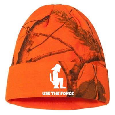 Use The Force Funny Pooping Kati Licensed 12" Camo Beanie