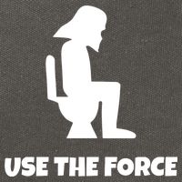 Use The Force Funny Pooping Cotton Canvas Backpack