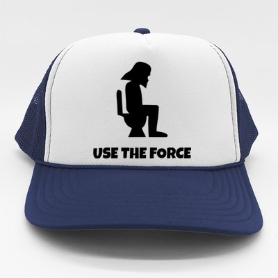 Use The Force Funny Pooping Trucker Hat