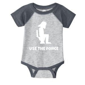 Use The Force Funny Pooping Infant Baby Jersey Bodysuit