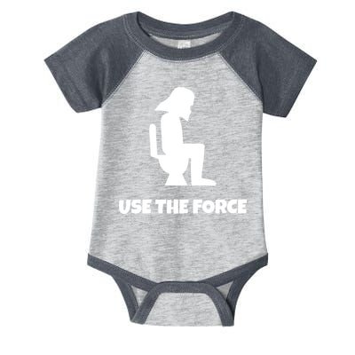 Use The Force Funny Pooping Infant Baby Jersey Bodysuit