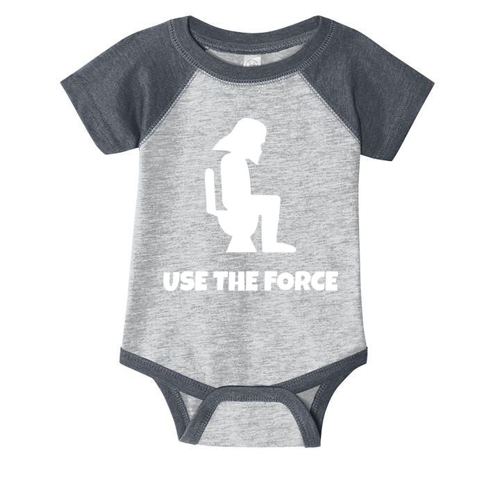 Use The Force Funny Pooping Infant Baby Jersey Bodysuit