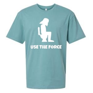 Use The Force Funny Pooping Sueded Cloud Jersey T-Shirt