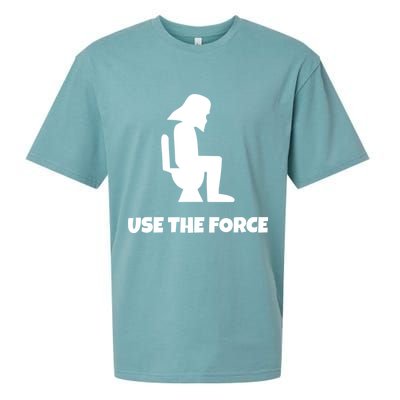 Use The Force Funny Pooping Sueded Cloud Jersey T-Shirt