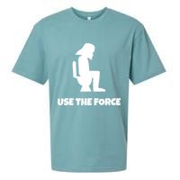 Use The Force Funny Pooping Sueded Cloud Jersey T-Shirt