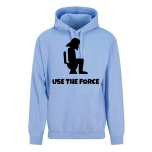 Use The Force Funny Pooping Unisex Surf Hoodie