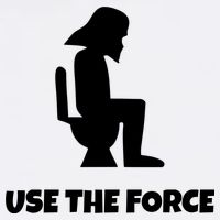 Use The Force Funny Pooping Garment-Dyed Sweatshirt