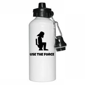 Use The Force Funny Pooping Aluminum Water Bottle