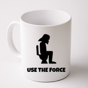 Use The Force Funny Pooping Coffee Mug