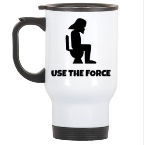 Use The Force Funny Pooping Stainless Steel Travel Mug