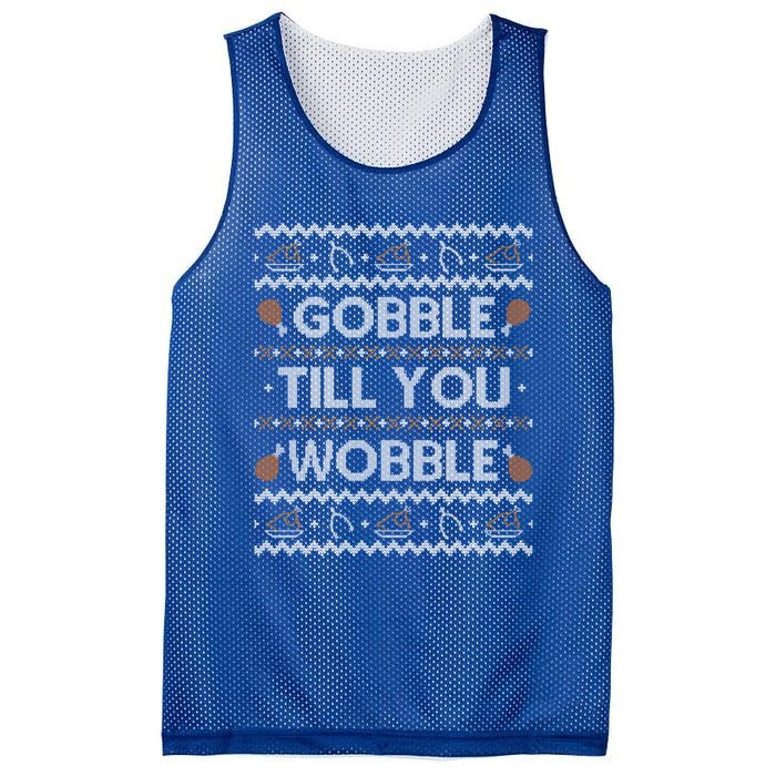 Ugly Thanksgiving Funny Gobble Wobble Cute Gift Cute Gift Mesh Reversible Basketball Jersey Tank