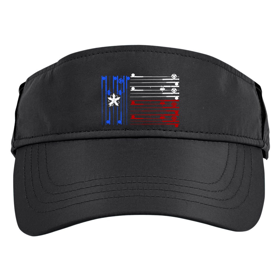 USA Texas Fishing Rods Flag Adult Drive Performance Visor
