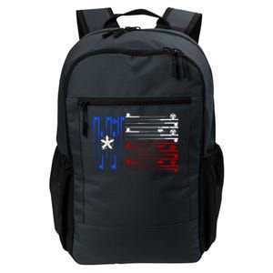 USA Texas Fishing Rods Flag Daily Commute Backpack