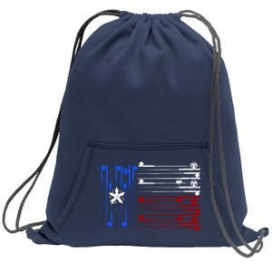 USA Texas Fishing Rods Flag Sweatshirt Cinch Pack Bag