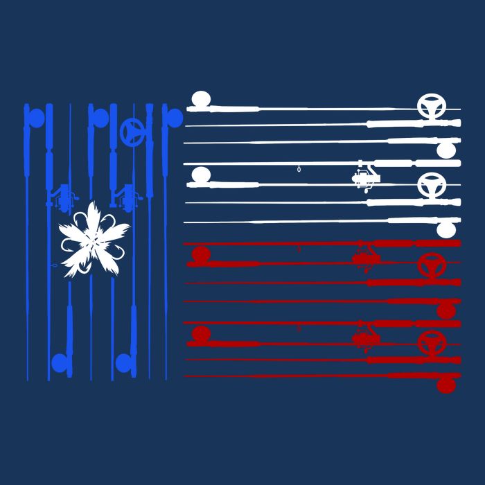 USA Texas Fishing Rods Flag Youth Performance Sprint T-Shirt