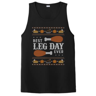 Ugly Thanksgiving Funny Best Leg Day Cool Gift Cool Gift PosiCharge Competitor Tank