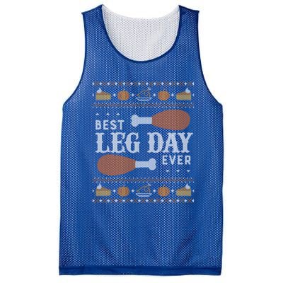 Ugly Thanksgiving Funny Best Leg Day Cool Gift Cool Gift Mesh Reversible Basketball Jersey Tank