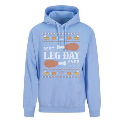 Ugly Thanksgiving Funny Best Leg Day Cool Gift Cool Gift Unisex Surf Hoodie