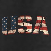 Usa Text Flag American Flag Patriotic 4th Of July Golf Towel