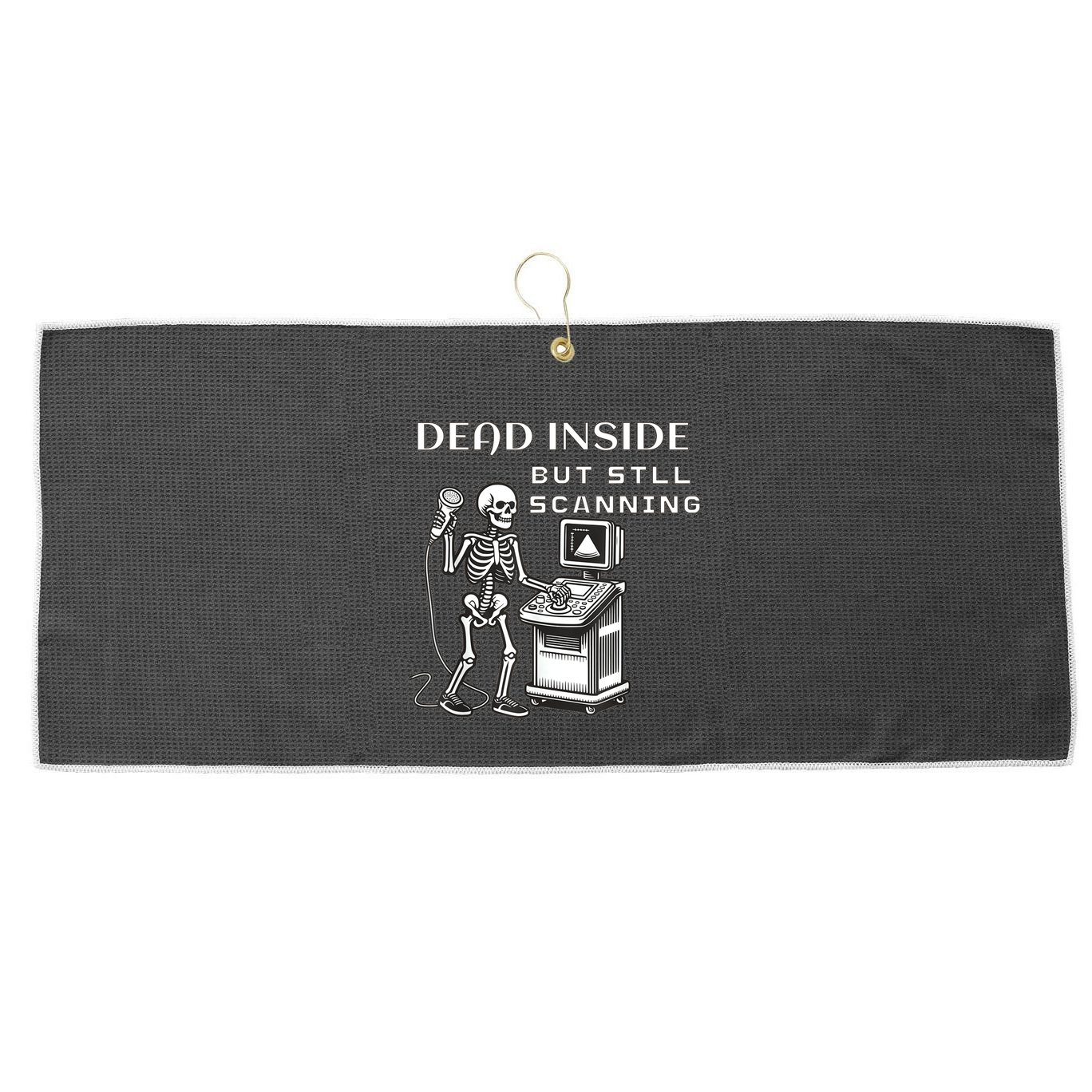 Ultrasound Tech Graduate Cardiac Sonographer Echo Vascular Large Microfiber Waffle Golf Towel