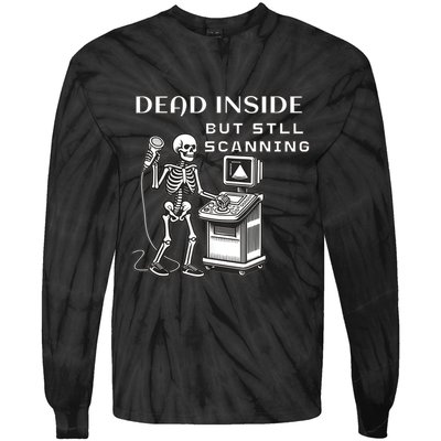 Ultrasound Tech Graduate Cardiac Sonographer Echo Vascular Tie-Dye Long Sleeve Shirt