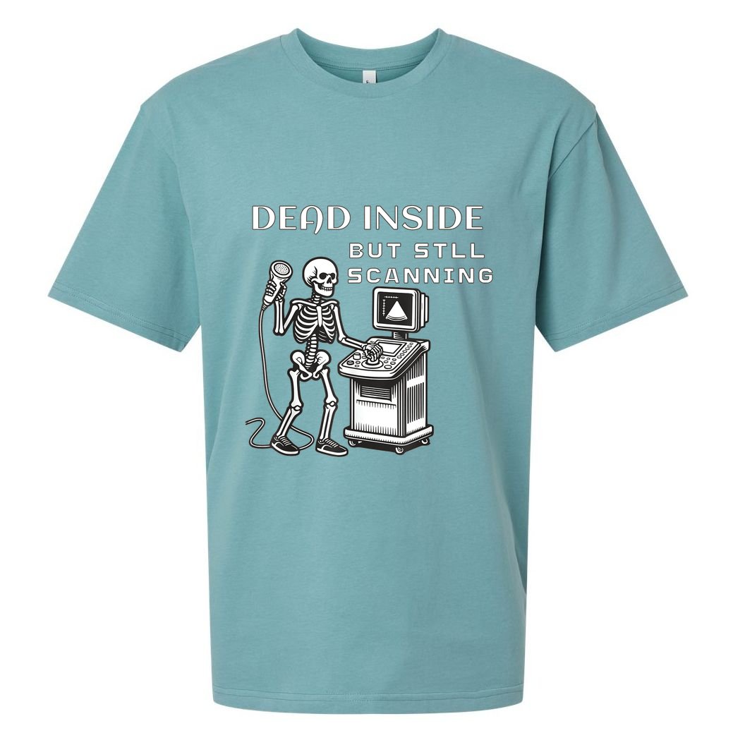 Ultrasound Tech Graduate Cardiac Sonographer Echo Vascular Sueded Cloud Jersey T-Shirt