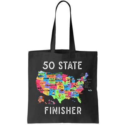 USA Travel Gift Visit 50 States Map Bag