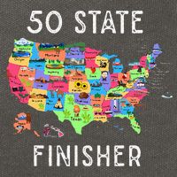 USA Travel Gift Visit 50 States Map Cotton Canvas Backpack