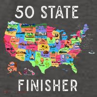 USA Travel Gift Visit 50 States Map Vector Backpack