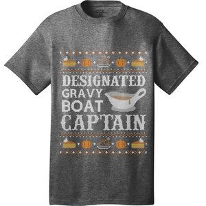 Ugly Thanksgiving Gravy Boat Captain T-Shirt