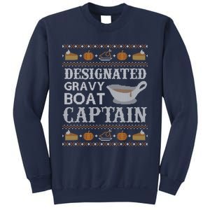 Ugly Thanksgiving Gravy Boat Captain Sweatshirt