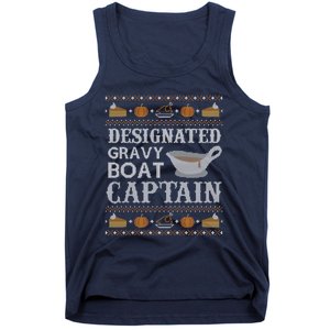 Ugly Thanksgiving Gravy Boat Captain Tank Top