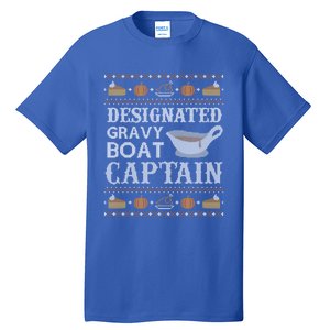 Ugly Thanksgiving Gravy Boat Captain Cool Gift Cool Gift Tall T-Shirt