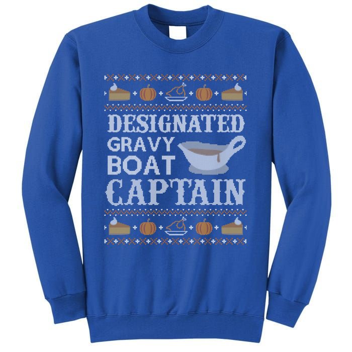 Ugly Thanksgiving Gravy Boat Captain Cool Gift Cool Gift Tall Sweatshirt