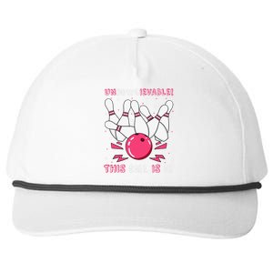 Unbowlievable! This Girl Is 13 Birthday Bowling Party 13th Snapback Five-Panel Rope Hat