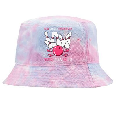 Unbowlievable! This Girl Is 13 Birthday Bowling Party 13th Tie-Dyed Bucket Hat