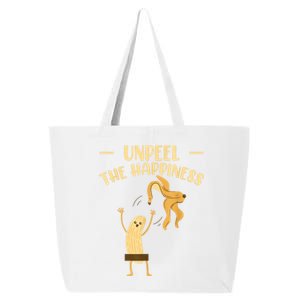 Unpeel The Happiness Fruit Lover Funny Banana 25L Jumbo Tote