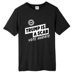 Uaw Trump Is A Scab Vote Harris Tall Fusion ChromaSoft Performance T-Shirt