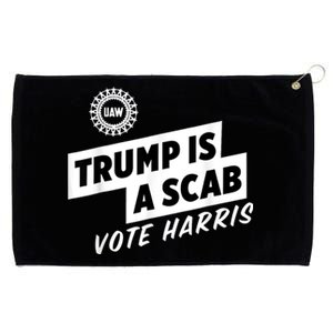 Uaw Trump Is A Scab Vote Harris Grommeted Golf Towel