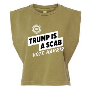 Uaw Trump Is A Scab Vote Harris Garment-Dyed Women's Muscle Tee