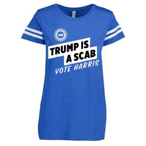 Uaw Trump Is A Scab Vote Harris Enza Ladies Jersey Football T-Shirt