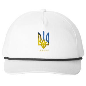 Ukraine Trident I Stand With Ukrainian Pride Support Snapback Five-Panel Rope Hat