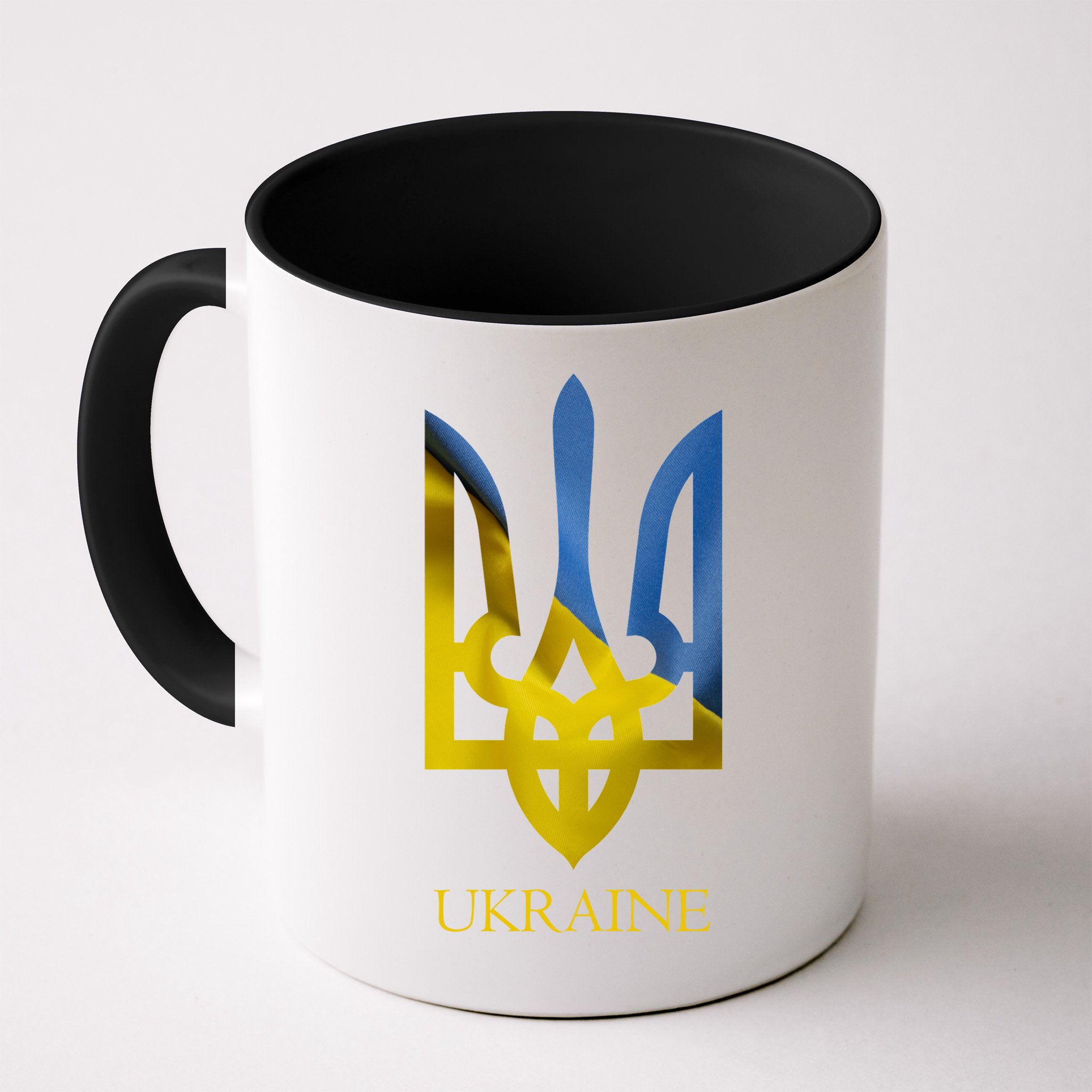 Ukraine Trident I Stand With Ukrainian Pride Support Mug
