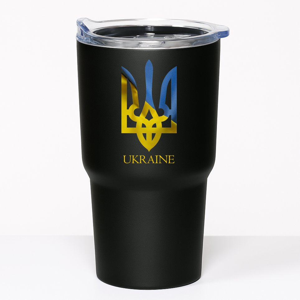 Ukraine Trident I Stand With Ukrainian Pride Support Tumbler