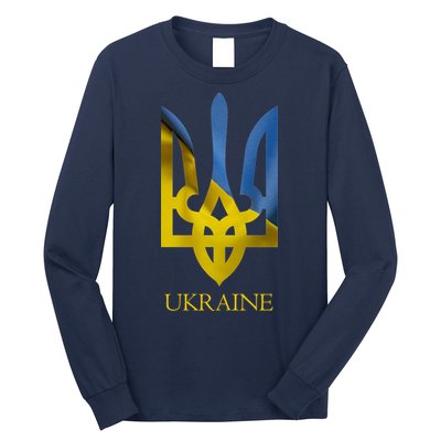 Ukraine Trident I Stand With Ukrainian Pride Support Long Sleeve Shirt