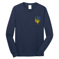 Ukraine Trident I Stand With Ukrainian Pride Support Long Sleeve Shirt